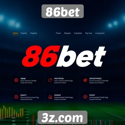Visão geral das funcionalidades do site 86bet